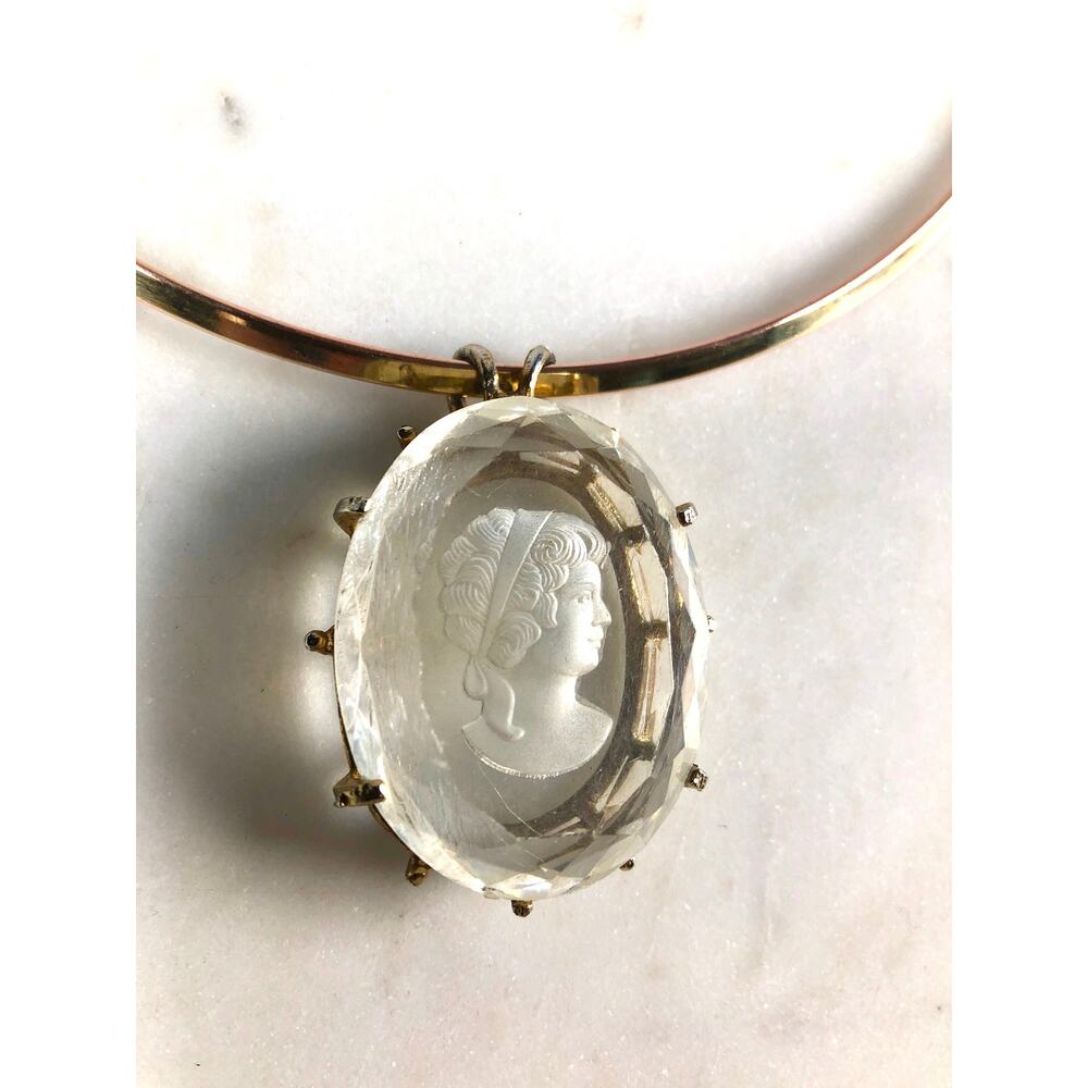 Vintage Choker Necklace with Cameo